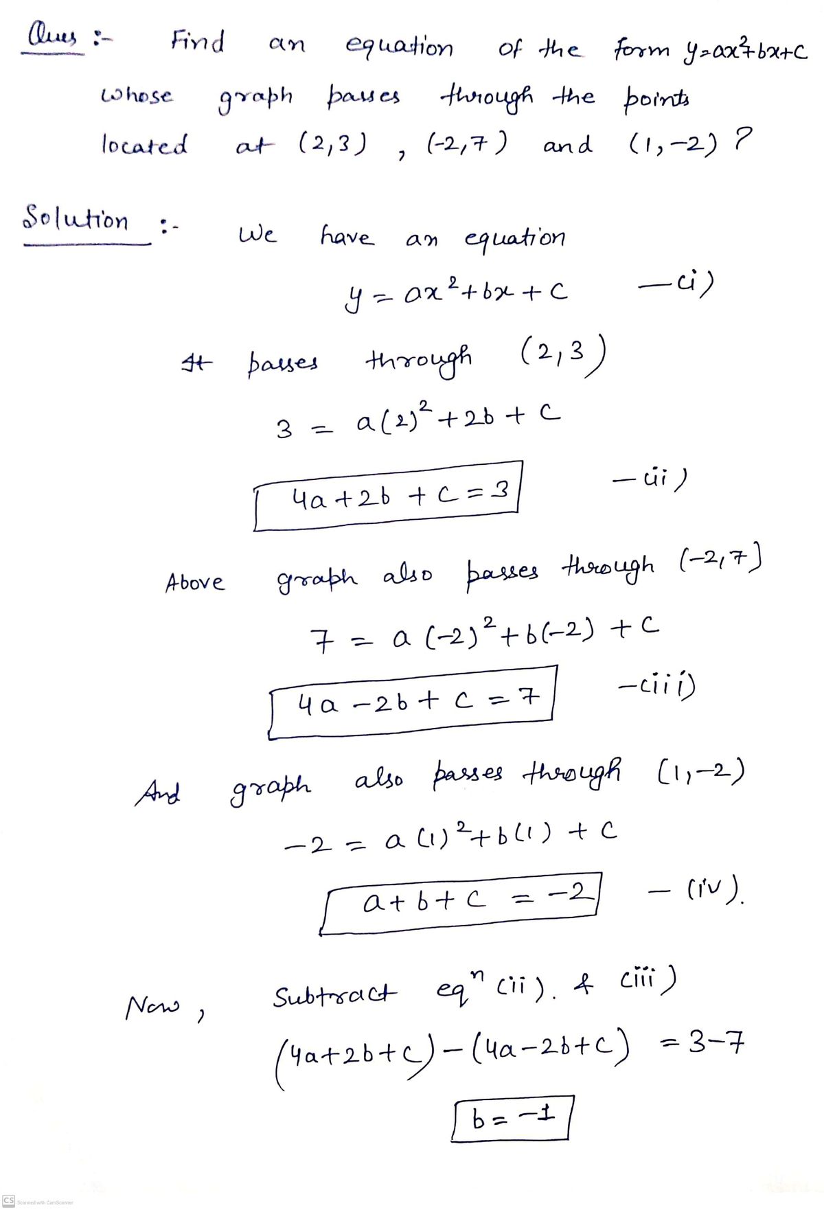 Algebra homework question answer, step 1, image 1